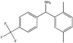 (2,5-dimethylphenyl)[4-(trifluoromethyl)phenyl]methanamine 结构式