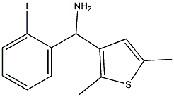 (2,5-dimethylthiophen-3-yl)(2-iodophenyl)methanamine 结构式