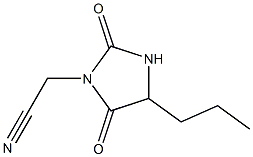 (2,5-dioxo-4-propylimidazolidin-1-yl)acetonitrile 结构式