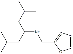 (2,6-dimethylheptan-4-yl)(furan-2-ylmethyl)amine 结构式