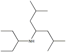 (2,6-dimethylheptan-4-yl)(pentan-3-yl)amine 结构式