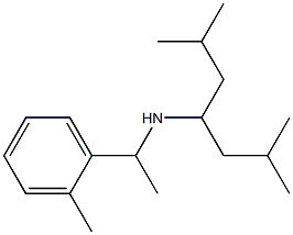 (2,6-dimethylheptan-4-yl)[1-(2-methylphenyl)ethyl]amine 结构式