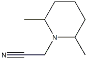 (2,6-dimethylpiperidin-1-yl)acetonitrile 结构式