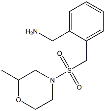 (2-{[(2-methylmorpholine-4-)sulfonyl]methyl}phenyl)methanamine 结构式