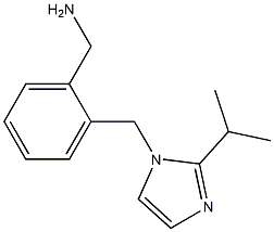 (2-{[2-(propan-2-yl)-1H-imidazol-1-yl]methyl}phenyl)methanamine 结构式