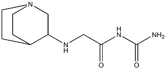 (2-{1-azabicyclo[2.2.2]octan-3-ylamino}acetyl)urea 结构式