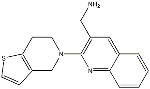(2-{4H,5H,6H,7H-thieno[3,2-c]pyridin-5-yl}quinolin-3-yl)methanamine 结构式