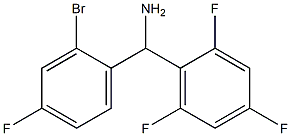 (2-bromo-4-fluorophenyl)(2,4,6-trifluorophenyl)methanamine 结构式