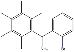 (2-bromophenyl)(2,3,4,5,6-pentamethylphenyl)methanamine 结构式