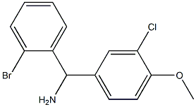 (2-bromophenyl)(3-chloro-4-methoxyphenyl)methanamine 结构式