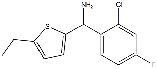 (2-chloro-4-fluorophenyl)(5-ethylthiophen-2-yl)methanamine 结构式