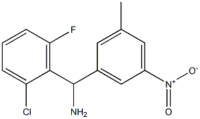 (2-chloro-6-fluorophenyl)(3-methyl-5-nitrophenyl)methanamine 结构式