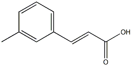 (2E)-3-(3-methylphenyl)prop-2-enoic acid 结构式
