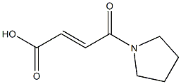 (2E)-4-oxo-4-pyrrolidin-1-ylbut-2-enoic acid 结构式