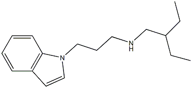 (2-ethylbutyl)[3-(1H-indol-1-yl)propyl]amine 结构式