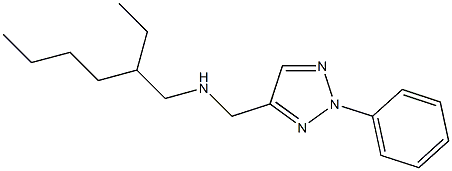 (2-ethylhexyl)[(2-phenyl-2H-1,2,3-triazol-4-yl)methyl]amine 结构式
