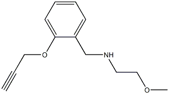 (2-methoxyethyl)({[2-(prop-2-yn-1-yloxy)phenyl]methyl})amine 结构式