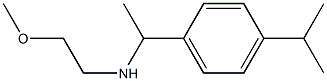 (2-methoxyethyl)({1-[4-(propan-2-yl)phenyl]ethyl})amine 结构式