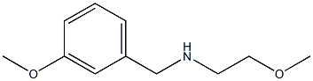 (2-methoxyethyl)[(3-methoxyphenyl)methyl]amine 结构式