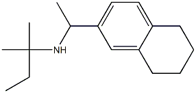 (2-methylbutan-2-yl)[1-(5,6,7,8-tetrahydronaphthalen-2-yl)ethyl]amine 结构式