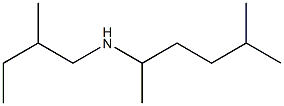 (2-methylbutyl)(5-methylhexan-2-yl)amine 结构式