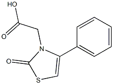 (2-oxo-4-phenyl-1,3-thiazol-3(2H)-yl)acetic acid 结构式