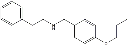 (2-phenylethyl)[1-(4-propoxyphenyl)ethyl]amine 结构式