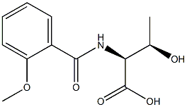 (2S,3R)-3-hydroxy-2-[(2-methoxybenzoyl)amino]butanoic acid 结构式