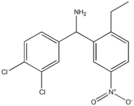 (3,4-dichlorophenyl)(2-ethyl-5-nitrophenyl)methanamine 结构式