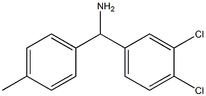 (3,4-dichlorophenyl)(4-methylphenyl)methanamine 结构式