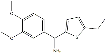 (3,4-dimethoxyphenyl)(5-ethylthiophen-2-yl)methanamine 结构式