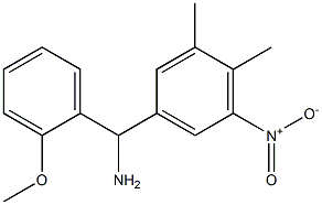 (3,4-dimethyl-5-nitrophenyl)(2-methoxyphenyl)methanamine 结构式