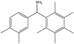 (3,4-dimethylphenyl)(2,3,4,5,6-pentamethylphenyl)methanamine 结构式