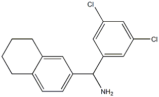 (3,5-dichlorophenyl)(5,6,7,8-tetrahydronaphthalen-2-yl)methanamine 结构式