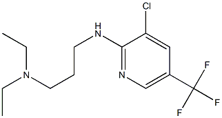 (3-{[3-chloro-5-(trifluoromethyl)pyridin-2-yl]amino}propyl)diethylamine 结构式