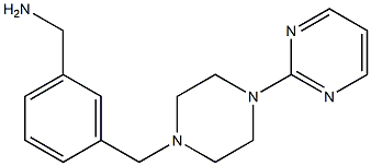 (3-{[4-(pyrimidin-2-yl)piperazin-1-yl]methyl}phenyl)methanamine 结构式