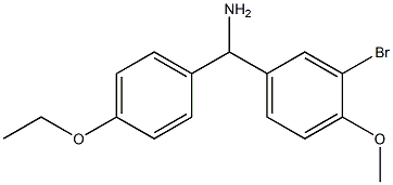 (3-bromo-4-methoxyphenyl)(4-ethoxyphenyl)methanamine 结构式