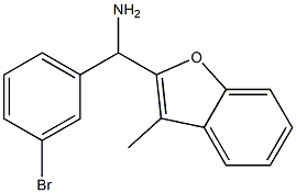 (3-bromophenyl)(3-methyl-1-benzofuran-2-yl)methanamine 结构式