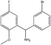 (3-bromophenyl)(5-fluoro-2-methoxyphenyl)methanamine 结构式