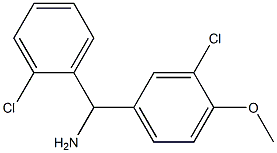 (3-chloro-4-methoxyphenyl)(2-chlorophenyl)methanamine 结构式