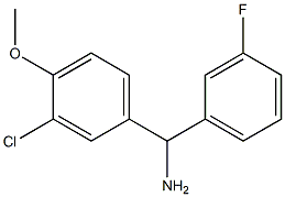 (3-chloro-4-methoxyphenyl)(3-fluorophenyl)methanamine 结构式