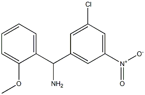 (3-chloro-5-nitrophenyl)(2-methoxyphenyl)methanamine 结构式