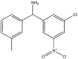 (3-chloro-5-nitrophenyl)(3-methylphenyl)methanamine 结构式