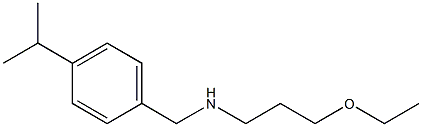 (3-ethoxypropyl)({[4-(propan-2-yl)phenyl]methyl})amine 结构式