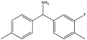 (3-fluoro-4-methylphenyl)(4-methylphenyl)methanamine 结构式