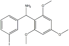 (3-iodophenyl)(2,4,6-trimethoxyphenyl)methanamine 结构式