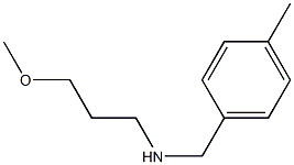 (3-methoxypropyl)[(4-methylphenyl)methyl]amine 结构式
