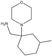 (3-methyl-1-morpholin-4-ylcyclohexyl)methylamine 结构式