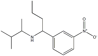 (3-methylbutan-2-yl)[1-(3-nitrophenyl)butyl]amine 结构式