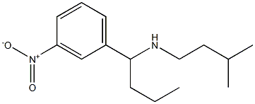 (3-methylbutyl)[1-(3-nitrophenyl)butyl]amine 结构式